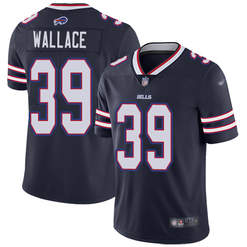 Men Buffalo Bills #39 Levi Wallace Limited Navy Blue Inverted Legend NFL Jersey